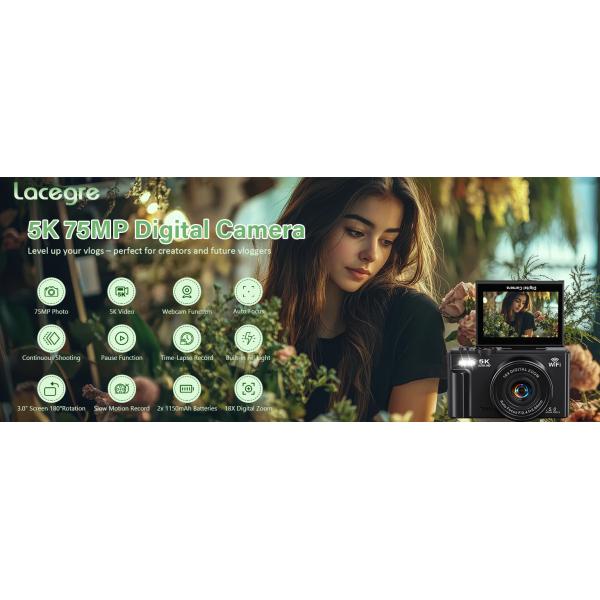 WD08 Digital Camera front view