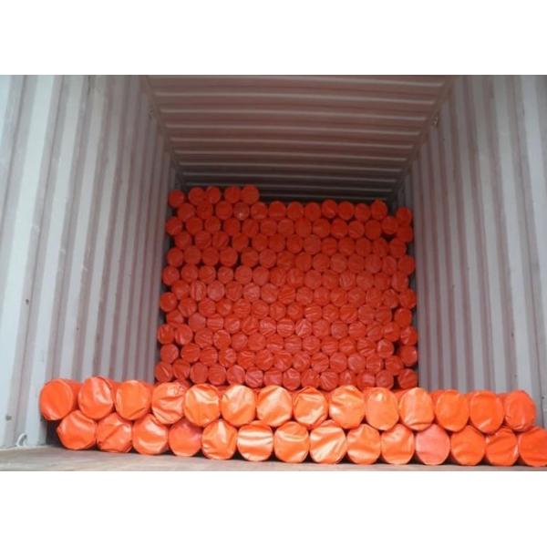 Colorful PVC Coated Tarpaulin Polyester Fabric In Roll 1000D X 1000D 20X20 650 Gsm