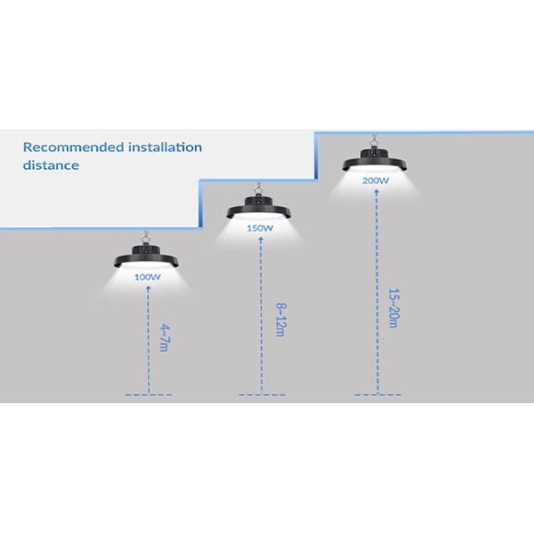 Power Adjustable Led Highbay Light 200Watt Dimmable High Bay Lights For Industrial Plant