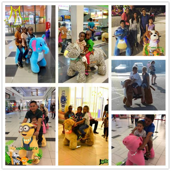 Hansel amusement park games electric riding panda machine used kiddie rides for sale