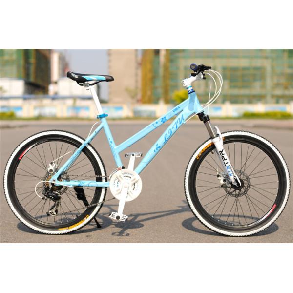 EN standard 36 spokes 24/26 inch alloy mountain bicycle MTB with Shimano 24 speed for lady