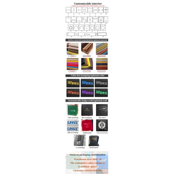 Han Hong Custom Logo Travel Jewelry Packaging Box for Earrings Necklace Ring Storage