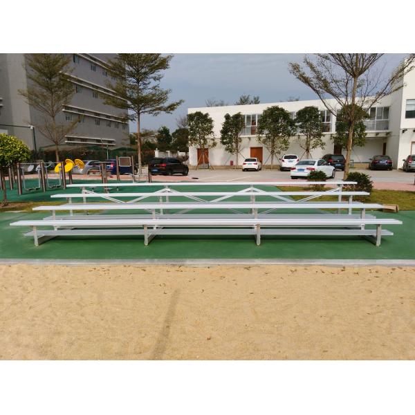 4 Rows Outdoor Metal Bleachers For School Sports Field OEM ODM