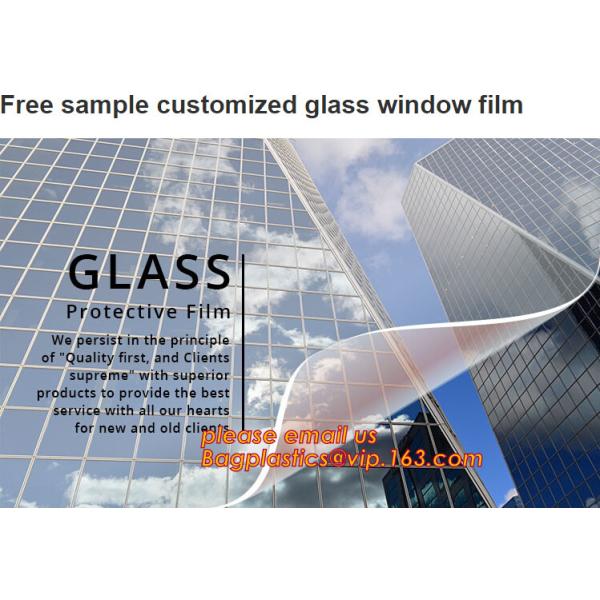 clear tint window car glass film for Auto Security protective film roll,Ultra clear PET film, acrylic coated pet film, P