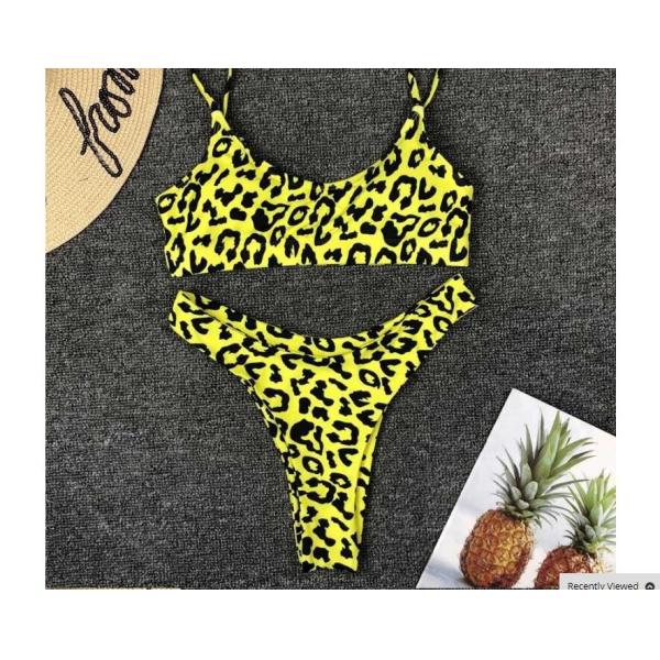 Sexy Leopard Bikinis 2018 Micro Bikini Push up Thong Bikini High Cut Swimsuit Women Mini Suit Women Swimsuit