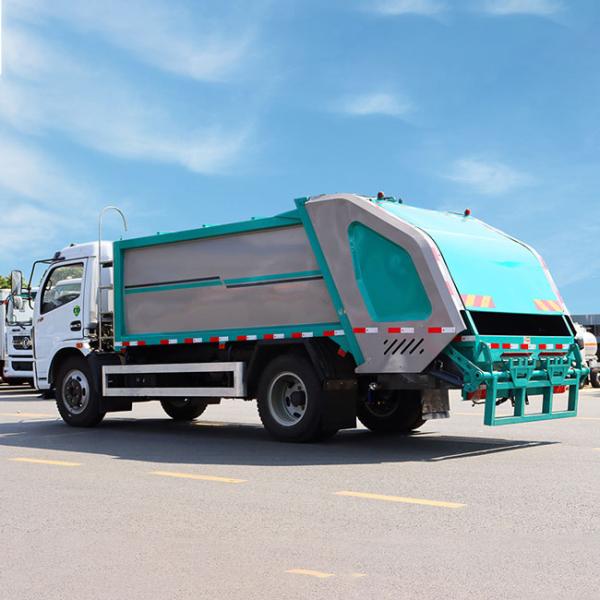 Customized Color 4x2 Dongfeng Trash Compactor Truck 7CBM 9 CBM Loading Euro 3