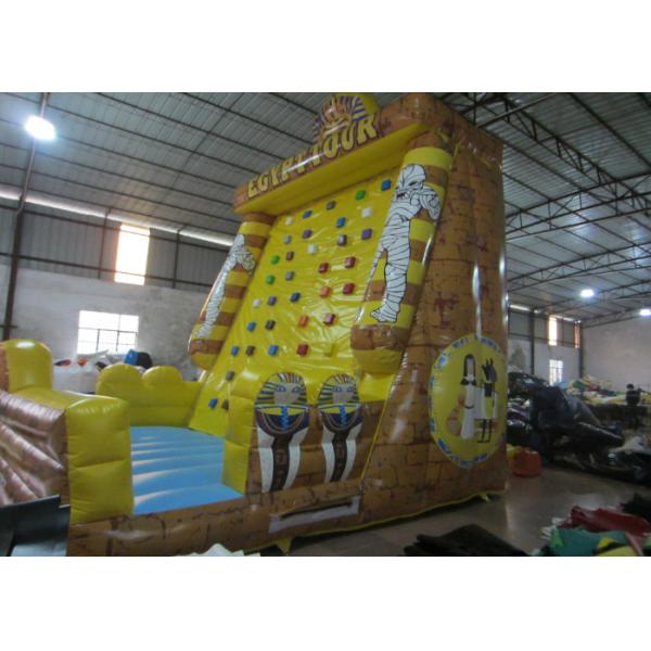 Commercial Egypt Tower Tour Inflatable Rock Climbing Wall Inflatable Sport Game Waterproof Fireproof PVC 5 X 4 X 6m