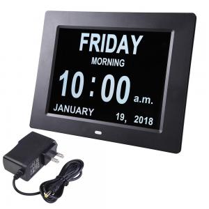 China 8 Digital Clock videoDisplay for Seniors,Dimmable Impaired Vision Digital Clock with USB Charger Port on sale