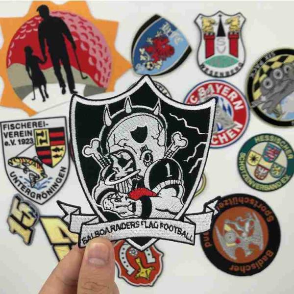Velcro Backing 3D 3.5cm Sports Team Patches Washable Cartoon Iron On Patches