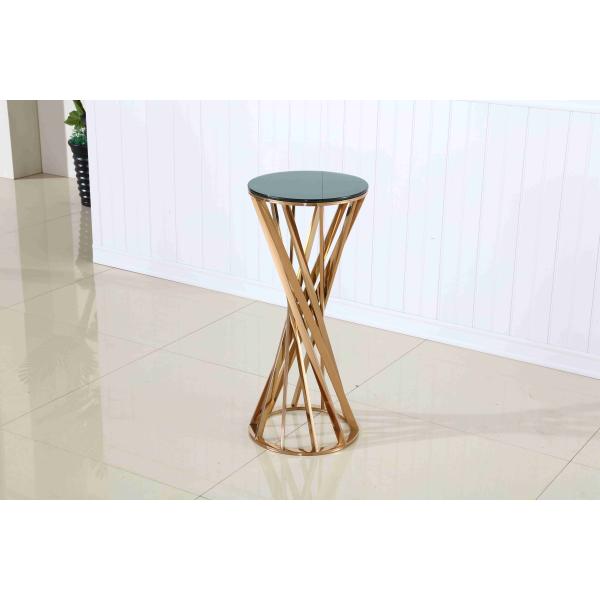 Decorative Plant Shelf Pub Table Chair Set Stainless Steel Flower Pot Stand For Event Party Wedding