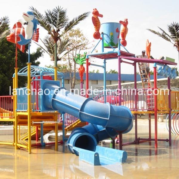 Mini Fiberglass Splash Water Playground Water House For Aqua Park