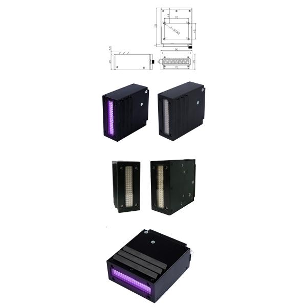 Multiple Control Screen Printing Lamp Low Temperature 395nm Drying Light Fan Cooling