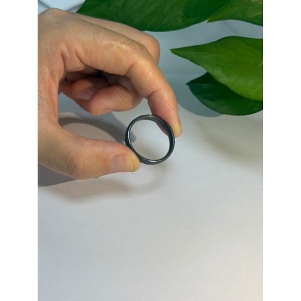 Custom Personalized Engrave Matte Titanium Wedding Band Black Zirconium Wedding Band without fading Men's Wedding bands