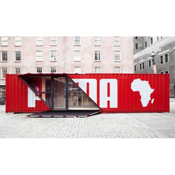 Eco Friendly Recyclable Steel Prefab Houses Flat Pack Containers With 4 Windows