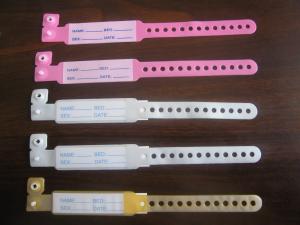 Quality China original ABS plastic Plug-in type Child/adult Medical ID bracelets wholesale