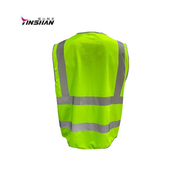 Custom Logo High Visibility Safety Vest for Construction Workers Roadway Safety Vest