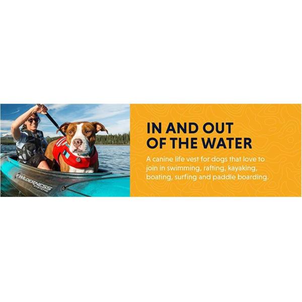 Water-Compatible Outdoor Swimming Dog Lifejacket with Adjustable Neck Closure