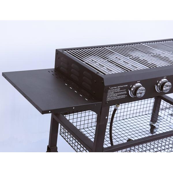 Enamelled Cast Steel Cooking Pan Gas Griddle for Restaurant Grade 4 Burner Flat Top BBQ