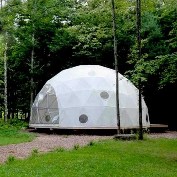 Custom Logo Luxury Geodesic Dome Glamping Tent Outdoor Waterproof