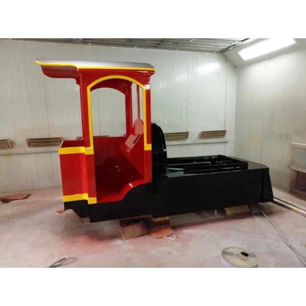 Pollution Free Trackless Train Amusement Ride With Smoke Steam Spray Device