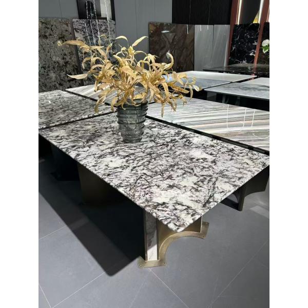 Stain Resistant High Performance Natural Marble Dining Table Marble Stone Dining Table