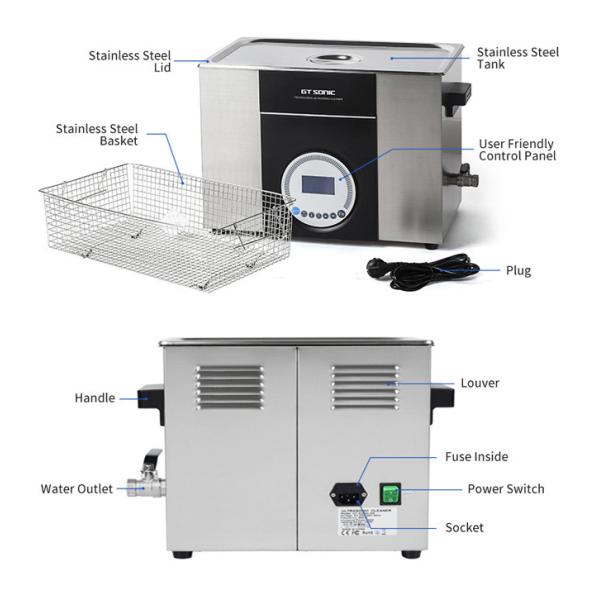 Weapons Heated Ultrasonic Cleaner Rust Removing Low Noise One Button Operation