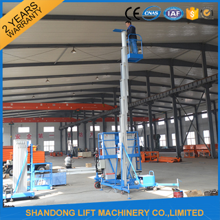Mobile Hydraulic Aerial Work Platform Lift With High Strength Aluminum Alloy Material