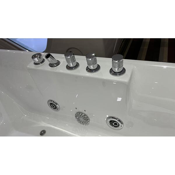 Massage Bathroom Jacuzzi Tub , 2 Seats Whirlpool Acrylic Bathtub