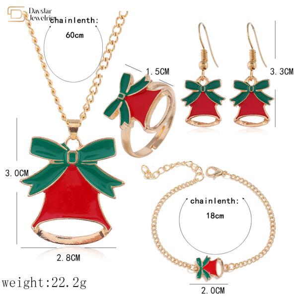 Holiday Gifts Christmas Jewelry Set For Womens Earrings Rings Bracelets Necklace