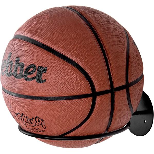 Carbon steel Metal Ball Holder Wall Mount for Basketball Football Volleyball Soccer