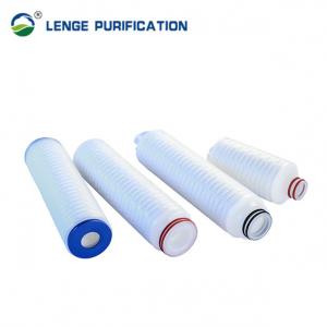 Quality 0.1μM Pore 10 Inch PP Pleated Filter Cartridge For Pre - Filtration wholesale