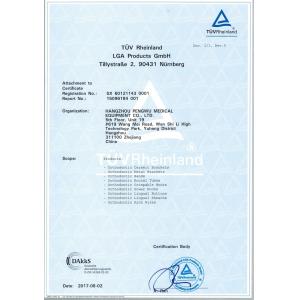 Hangzhou Pengwu Medical Equipment Co., Ltd. Certifications