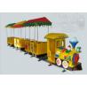Yellow Color Amusement Toy Kids Ride On Train With Track 1 Year Warranty Period for sale