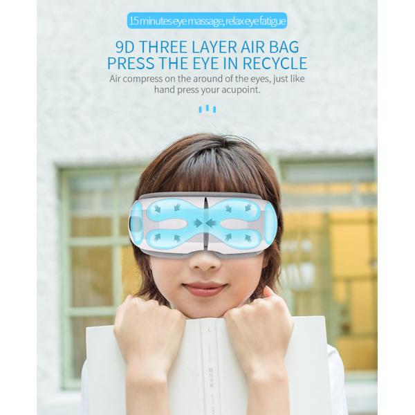 FCC Portable Lightweight Heated Eye Massager Blood Circulation USB Charging