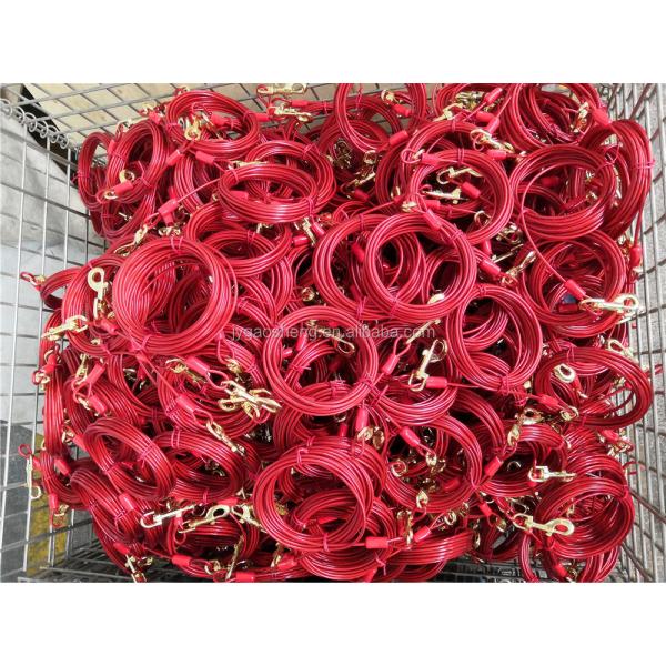 Close-up of PVC Coated Steel Wire Rope