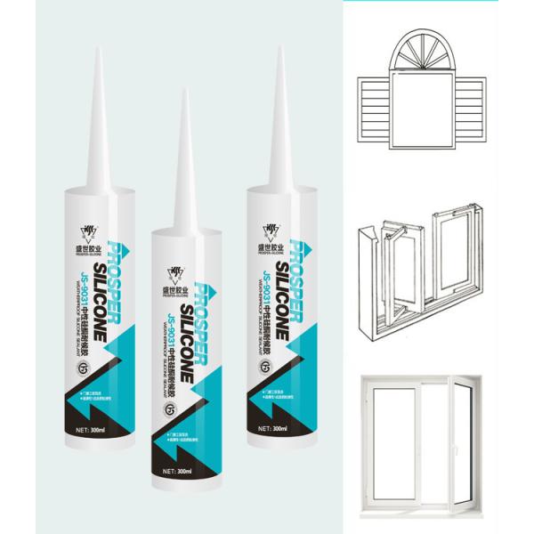 RTV 100% Neutral Silicone Sealant For Interior / Exterior Building Materials