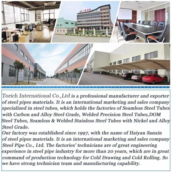 Hydraulic ASTM A312 Cold Worked Seamless Welded Stainless Steel Tubes