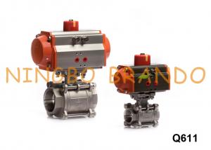 Quality 2 Way Pneumatic Actuator Ball Valve With Solenoid Valve Limit Switch wholesale