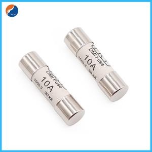 Quality DMI 10A 30kA 1000V Fast Acting 10A Digital Multimeter Fuse Brass Nickel Plated 10x38mm wholesale