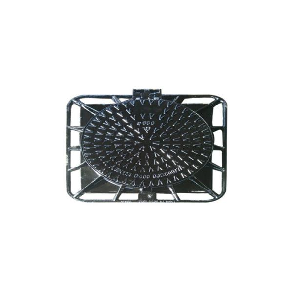 Waterproof Square Composite Manhole Covers Shock Absorption EN124 Standard