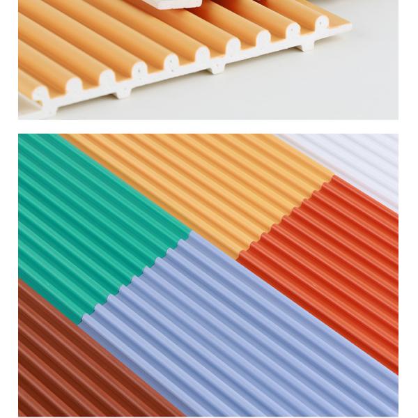 Factory Customized Fireproof PVC Co-Extruded Small Round Board Wall Panels