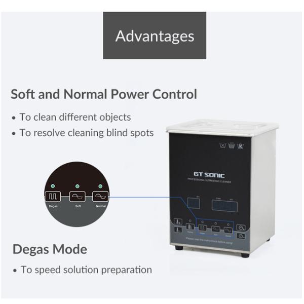 40kHz 50W Ultrasonic Cleaning Machine Digital 2L Sonic Parts Cleaner