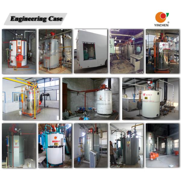 100 Kg 200 Kg Vertical Water Tube Boiler / Gas Fuel High Efficiency Steam Boiler