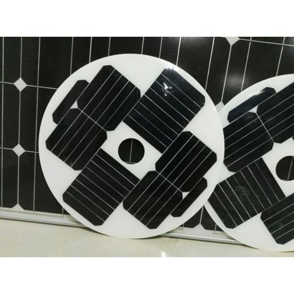 Round Shape Custom Solar Cells 12V 18W Custom SunPower For Solar Garden Light
