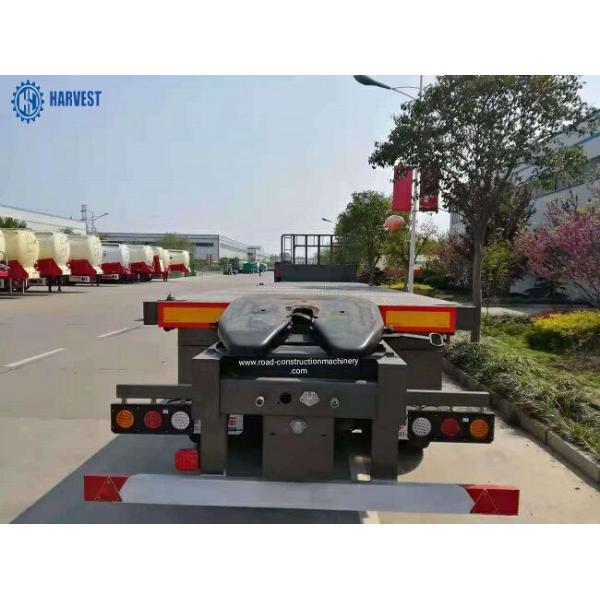 100 Ton 8 Axles Q345B 40ft Carbon Steel Flatbed Trailers