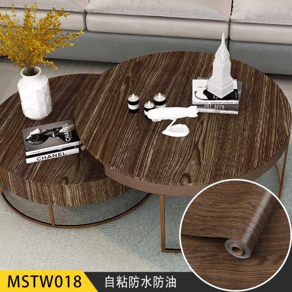 Wood Grain Self-Adhesive PVC Vinyl Wall Panels Modern Style Wallpaper Contact Paper for Door Stickers