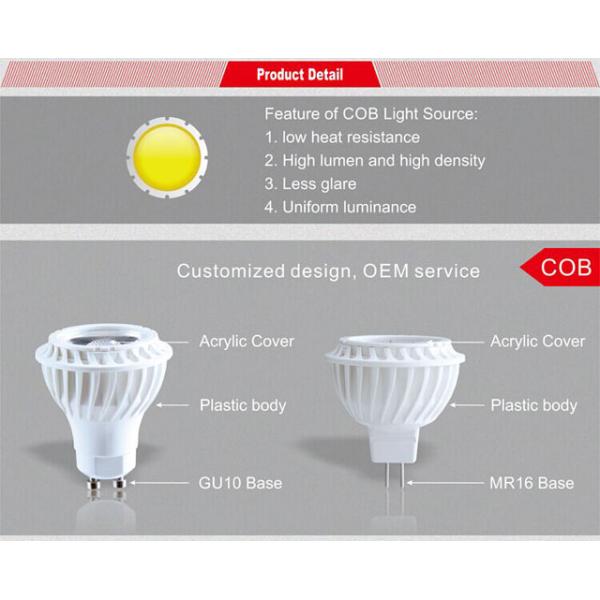 Indoor COB 5w led spotlight gu10 led lamp manufacturers