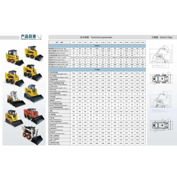 Agricultural Machinery EPA Approved Mini Diesel Skid Steer Crawler Loader