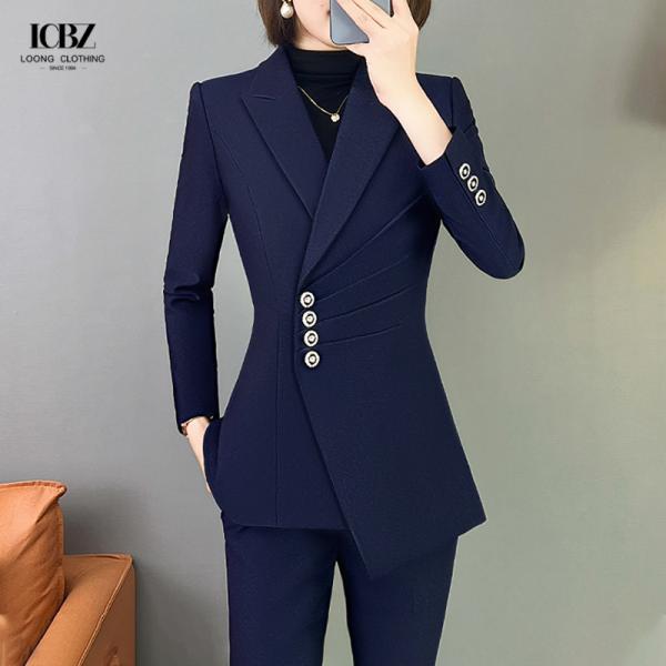 Skirts Suits Closure Type Single Button Two Pieces Formal Ladies Business Woman Suit