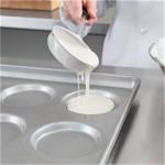 RK Bakeware China 3 Inch Glazed Aluminumized Steel Hamburger Bun Pan Baking Tray